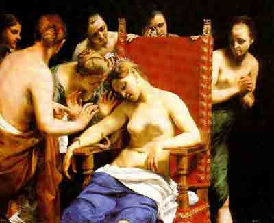 D. Cagnacci: La morte di Cleopatra - 1658 (tela)