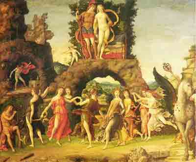 A. Mantegna: Il Parnaso - 1497 (tela)