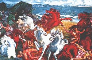 A. Sassu - La grande battaglia, 1951